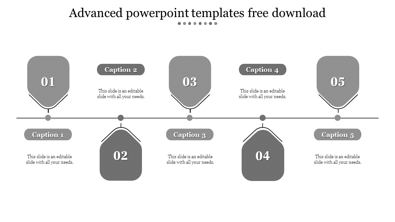 Advanced PowerPoint Templates Free Download-Gray